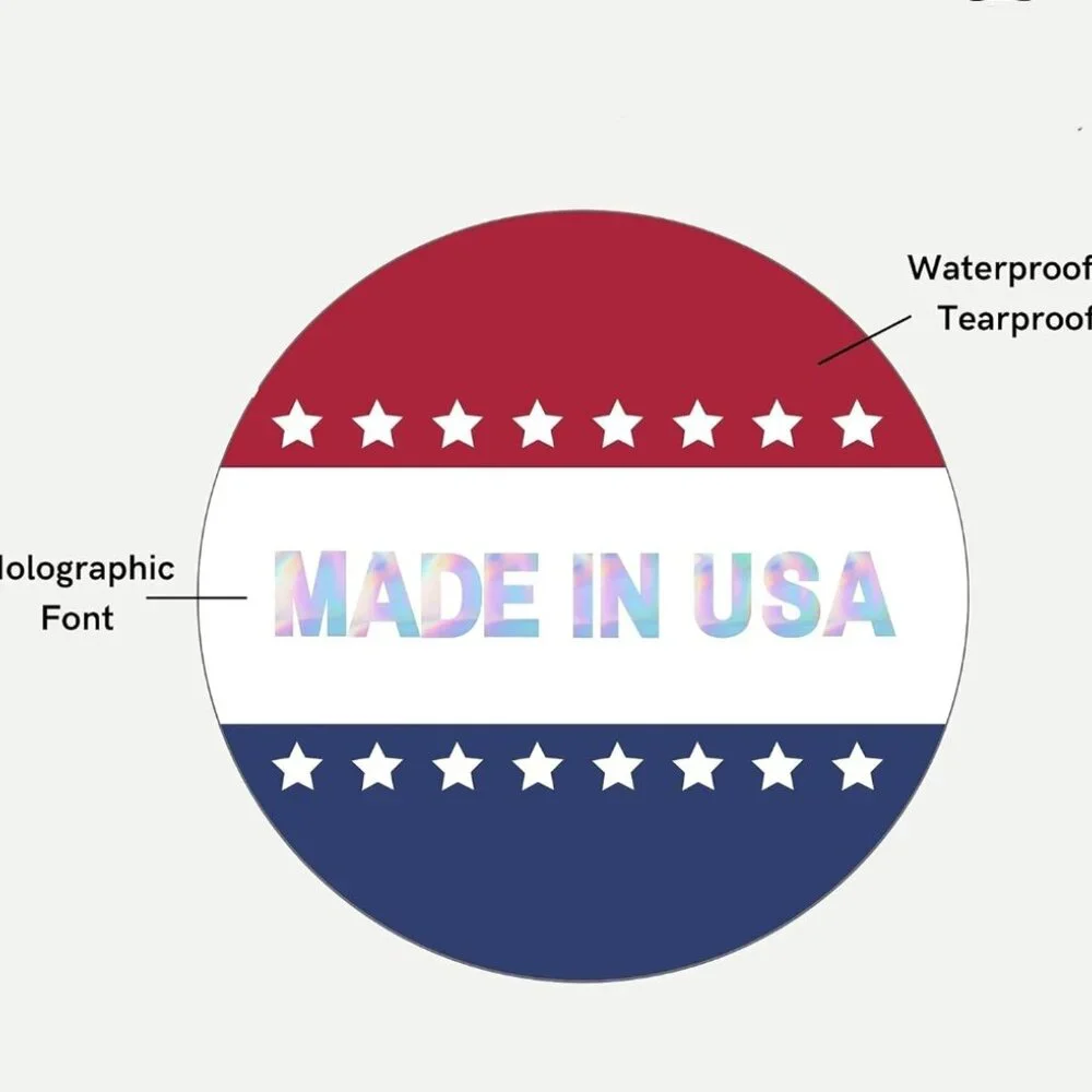 150 MADE IN U.S.A. Sticker Labels
